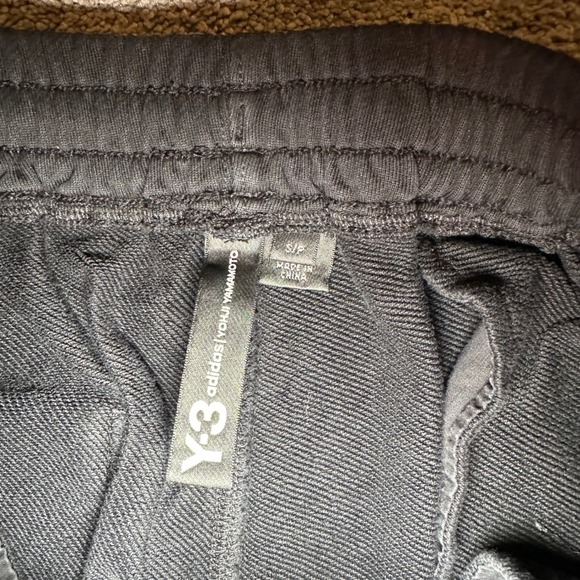 Y-3 Adidas Yohji Yamamoto Sweatpants Mens S Black Joggers FJ0357 Tapered - Picture 6 of 15